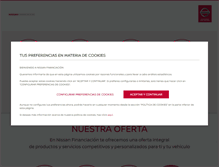 Tablet Screenshot of nissanfinanciacion.es